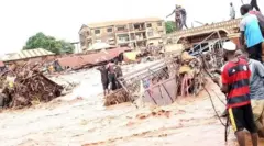 Foto of how flood carry houses for Niger state, north central Nigeria