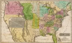 Un mapa histórico de los Estados Unidos de 1928