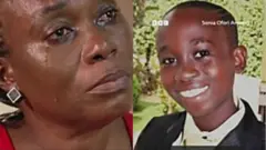 Aworan Kevin Moses ati iya rẹ