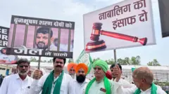 ब्रजभूषण के ख़िलाफ़ प्रदर्शन की फ़ाइल तस्वीर