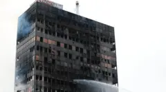 zgrada vjesnika, izgorela zgrada u Zagrebu