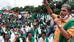 انڈیا کے کسانوں کا احتجاج