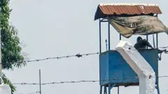 A security tower at Makala Prison in Kinshasa, DR Congo - September 2024