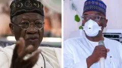 Aworan Gomina Kwara ati Minisita Lai Mohammed