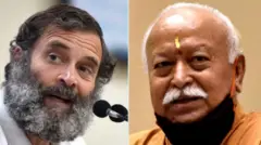 राहुल गांधी, मोहन भागवत