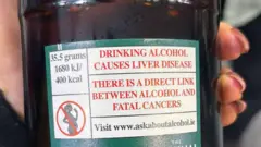 Warning posters about the dangers of alcohol