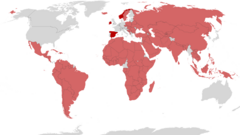Mapa de países que reconocen el Estado palestino