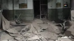 مسجد دانشگاه شریف بعد از حمله هوایی