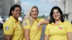 Lenice França, Anne Caroline Rosa e Rute Freires