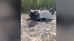 Машина взорвана