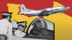 တပ်မတော် လေတပ်နေ့ မှာတွေ့ရတဲ့ ဗိုလ်ချုပ်မှူးကြီးမင်းအောင်လှိုင်နဲ့ Y8 လေယာဥ် တစ်စင်း ပေါင်းစပ်ဓာတ်ပုံ 