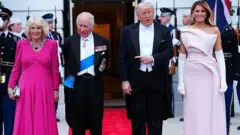 ব্রিটেনের রাজা, রানি এবং যুক্তরাষ্ট্রের প্রেসিডেন্ট ও ফার্স্ট লেডি