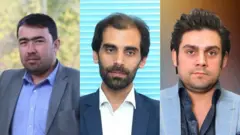 یما سیاوش، حمدالله انس او امین الله رضايي چې نننۍ پېښه کې ووژل شول.