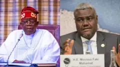 Tinubu na Moussa Faki Mahamat