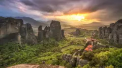 Geoparqueblaze double appMetéora, na Grécia