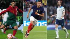 Cristiano Ronaldo, Kyllian Mbappe, Harry Kane