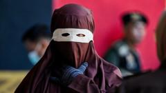 Pertama kalinya anggota 'polisi syariah' di Aceh dihukum cambuk dan perempuan dicambuk 140 kali