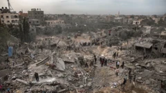 Destruição na Faixabwin élőGaza