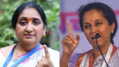 सुप्रिया सुळे- सुनेत्रा पवार 