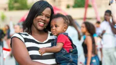 Mother and her newborn