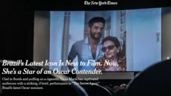 Print de reportagem do New York Times sobre Tânia Maria