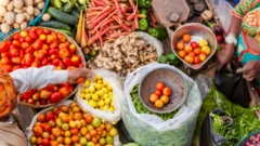 Un marché en Inde