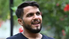 Brazilian pilot Antonio Sena speaks during an interview with AFP at his home in Brasilia, Brazil, on April 7, 2021. - Sena crashed with his plane on January 28 in the most remote part of the Brazilian rainforest, in the north of the Para state, while transporting supplies to an illegal mine and survived for 38 days in the forest until he stumbled across a group of Brazilian nut pickers who were able to contact authorities.