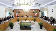 یکی از جلسات کابینه دولت جمهوری اسلامی پس از مرگ ابراهیم رئیسی به ریاست محمد مخبر، کفیل ریاست جمهوری