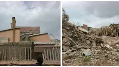 Ile itura De-Castle- Inn Hotel ki won too wo o ati lẹyin ti wọn wo o tan