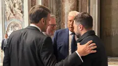 Зеленський і Трамп з Макроном і Стармером у Ватикані на похороні Папи Франциска 