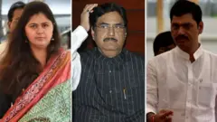 पंकजा मुंडे, गोपीनाथ मुंडे, धनंजय मुंडे