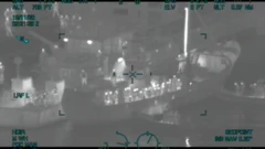 Coastguard footage of interception