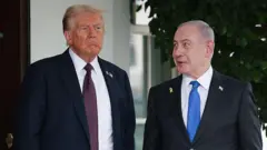 Дональд Трамп и Биньямин Нетаньяху, архивное фото - сентябрь 2025