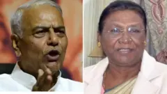 यशवंत सिन्हा आणि द्रौपदी मुर्मू