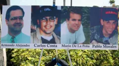 Fotos dos mortos no ataque