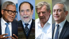 An kiyasta cewa kuɗin da wasu ƴan Afirka huɗu ke da shi ya kai dala biliyan 57.4, sama da ɗaukacin duƙiyar ƴan Afirka miliyan 750, ko kuma rabin duƙiyar al'ummar nahiyar. 