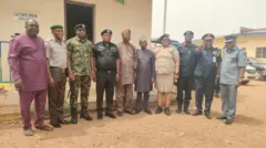 Àwòrán àwọn ẹ̀ṣọ́ ààbò lásìkò ìpàdé tí wọ́n ṣe ní Ondo