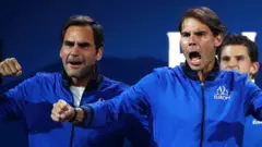 Roger Federer and Rafael Nadal