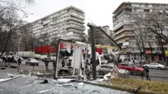 Киев шаҳридаги портлаш жойи