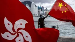 中國國旗和香港特別行政區區旗