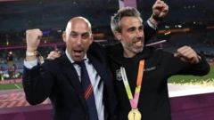 Federasyon Başkanı Luis Rubiales ve Jorge Vilda