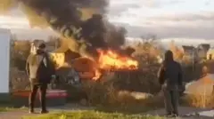 Haleellaa diroonii booda Raashiyaa keessa manneen jireenyaa yoo gubatan mul'ataniiru