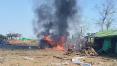 တနိုင်းကို စစ်တပ် လေကြောင်းတိုက်ခိုက်မှုအပြီး အခြေအနေ 