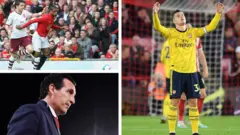 Patrica Evra pẹlu awọn agbabọọlu Arsenal