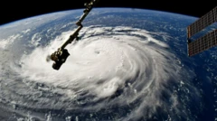 Imagem de satélite mostra o furacão Idalia