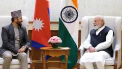 रवि लामिछाने और नरेंद्र मोदी