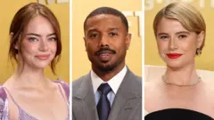 Emma Stone, Michael B. Jordan y Jessie Buckley