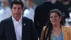 Pedro Castillo y su esposa Lilia Paredes