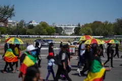 ኢትዯጵያዊያን ተቃዋሚዎች በአሜሪካ ዋሽንግተን ዲሲ 