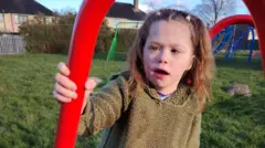 Vanellope playing in the park